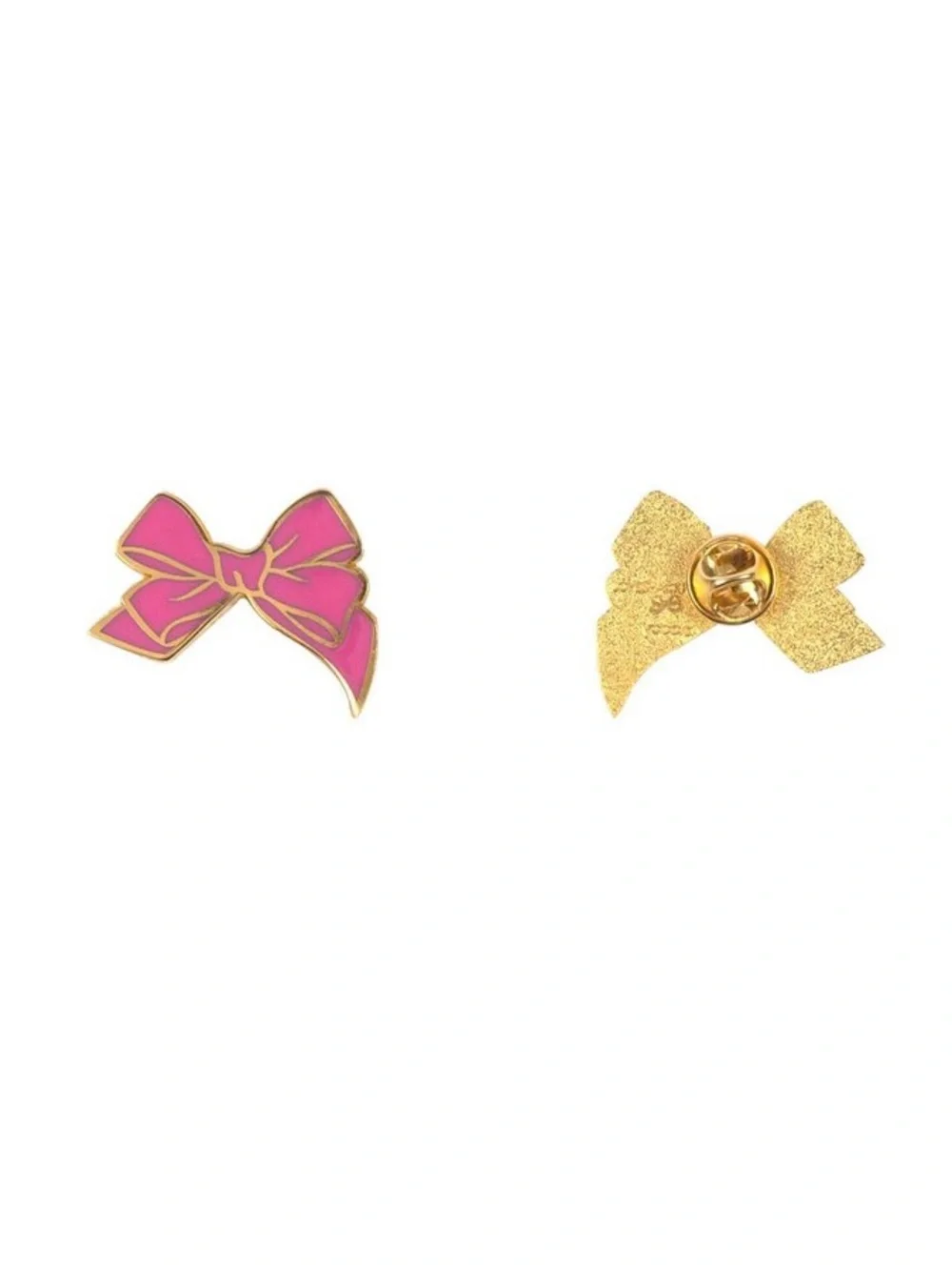 LoveShackFancy x Target Yoobi 4 pack Bow Enamel Pin Set Pink, Purple, Blue NEW